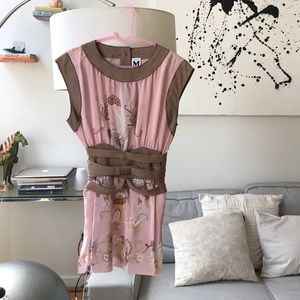 M Missoni Pink Silk Top/Tunic